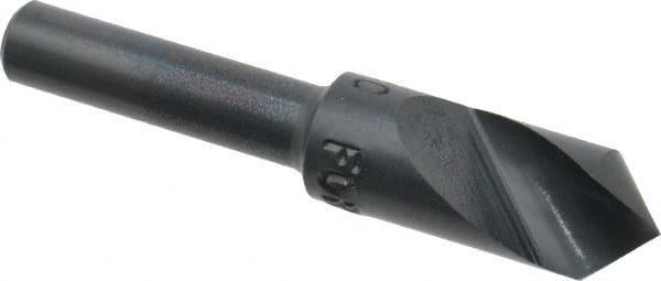 M.A. Ford - 3/8" Head Diam, 1/4" Shank Diam, 1 Flute 90° High Speed Steel Countersink - Apex Tool & Supply