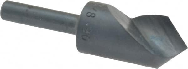 M.A. Ford - 5/8" Head Diam, 1/4" Shank Diam, 1 Flute 90° High Speed Steel Countersink - Apex Tool & Supply