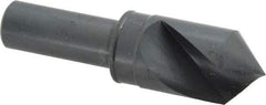 M.A. Ford - 3/4" Head Diam, 1/2" Shank Diam, 1 Flute 90° High Speed Steel Countersink - Bright Finish, 2-3/4" OAL, 0.12" Nose Diam, Single End, Straight Shank, Right Hand Cut - Apex Tool & Supply