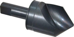 M.A. Ford - 1-1/4" Head Diam, 1/2" Shank Diam, 1 Flute 90° High Speed Steel Countersink - Bright Finish, 3" OAL, 0.12" Nose Diam, Single End, Straight Shank, Right Hand Cut - Apex Tool & Supply