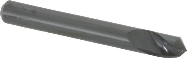 M.A. Ford - 3/16" Head Diam, 3/16" Shank Diam, 1 Flute 100° High Speed Steel Countersink - Bright Finish, 1-1/2" OAL, 0.045" Nose Diam, Single End, Straight Shank, Right Hand Cut - Apex Tool & Supply