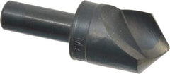 M.A. Ford - 1" Head Diam, 1/2" Shank Diam, 1 Flute 100° High Speed Steel Countersink - Bright Finish, 2-3/4" OAL, 0.12" Nose Diam, Single End, Straight Shank, Right Hand Cut - Apex Tool & Supply