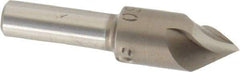 M.A. Ford - 3/8" Head Diam, 1/4" Shank Diam, 3 Flute 60° High Speed Steel Countersink - Bright Finish, 1-5/8" OAL, 0.11" Nose Diam, Single End, Straight Shank, Right Hand Cut - Apex Tool & Supply