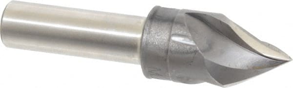M.A. Ford - 3/4" Head Diam, 1/2" Shank Diam, 3 Flute 60° High Speed Steel Countersink - Apex Tool & Supply