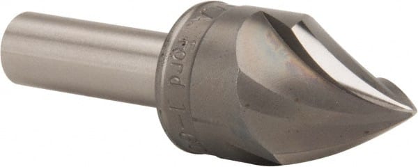 M.A. Ford - 1" Head Diam, 1/2" Shank Diam, 3 Flute 60° High Speed Steel Countersink - Apex Tool & Supply