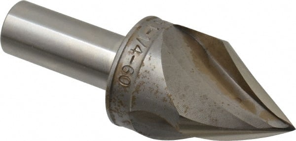 M.A. Ford - 1-1/4" Head Diam, 5/8" Shank Diam, 3 Flute 60° High Speed Steel Countersink - Apex Tool & Supply
