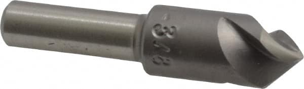 M.A. Ford - 3/8" Head Diam, 1/4" Shank Diam, 3 Flute 82° High Speed Steel Countersink - Apex Tool & Supply