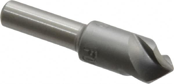 M.A. Ford - 3/8" Head Diam, 1/4" Shank Diam, 3 Flute 90° High Speed Steel Countersink - Apex Tool & Supply