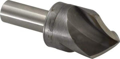 M.A. Ford - 1-1/4" Head Diam, 5/8" Shank Diam, 3 Flute 90° High Speed Steel Countersink - Bright Finish, 3-1/2" OAL, 0.38" Nose Diam, Single End, Straight Shank, Right Hand Cut - Apex Tool & Supply