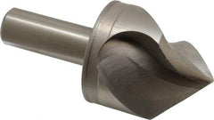 M.A. Ford - 2" Head Diam, 3/4" Shank Diam, 3 Flute 90° High Speed Steel Countersink - Bright Finish, 4-1/4" OAL, 0.6" Nose Diam, Single End, Straight Shank, Right Hand Cut - Apex Tool & Supply