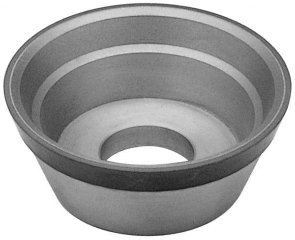 Radiac Abrasives - 3-3/4" Diam, 1-1/4" Hole Size, 1-1/2" Overall Thickness, 120 Grit, Type 11 Tool & Cutter Grinding Wheel - Fine Grade, Diamond - Apex Tool & Supply