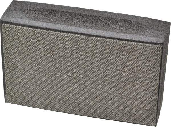 3M - Fine Grade, 125 Grit, Diamond Hand Pad - Black, 2-1/4" Wide x 3-3/4" Long, Coated - Apex Tool & Supply