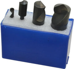 M.A. Ford - 4 Piece, 1/4 to 1" Head Diam, 120° Included Angle, Single End Countersink Set - Apex Tool & Supply