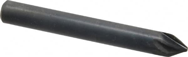M.A. Ford - 1/4" Head Diam, 1/4" Shank Diam, 6 Flute 60° High Speed Steel Countersink - Apex Tool & Supply