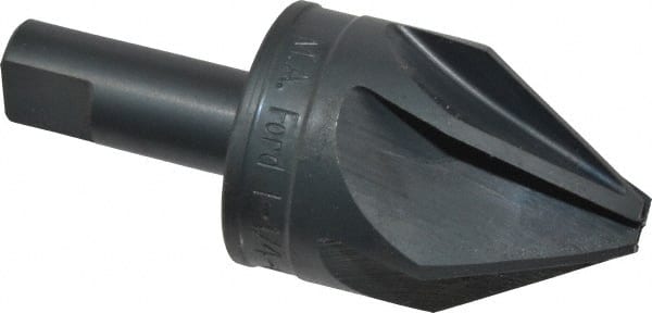 M.A. Ford - 1-1/4" Head Diam, 1/2" Shank Diam, 6 Flute 60° High Speed Steel Countersink - Apex Tool & Supply
