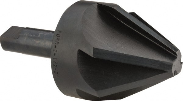 M.A. Ford - 2-1/2" Head Diam, 3/4" Shank Diam, 6 Flute 60° High Speed Steel Countersink - Apex Tool & Supply