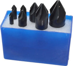 M.A. Ford - 7 Piece, 1/4 to 1" Head Diam, 60° Included Angle, Single End Countersink Set - Apex Tool & Supply