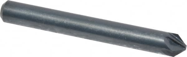 M.A. Ford - 3/16" Head Diam, 3/16" Shank Diam, 6 Flute 82° High Speed Steel Countersink - Apex Tool & Supply