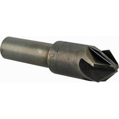 M.A. Ford - 1/2" Head Diam, 3/8" Shank Diam, 6 Flute 82° High Speed Steel Countersink - Apex Tool & Supply