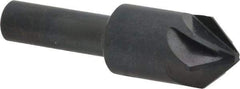 M.A. Ford - 5/8" Head Diam, 3/8" Shank Diam, 6 Flute 82° High Speed Steel Countersink - Bright Finish, 2-1/4" OAL, 0.18" Nose Diam, Single End, Straight Shank, Right Hand Cut - Apex Tool & Supply