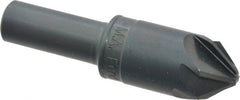 M.A. Ford - 3/4" Head Diam, 1/2" Shank Diam, 6 Flute 82° High Speed Steel Countersink - Apex Tool & Supply