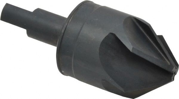 M.A. Ford - 1-1/4" Head Diam, 1/2" Shank Diam, 6 Flute 82° High Speed Steel Countersink - Apex Tool & Supply