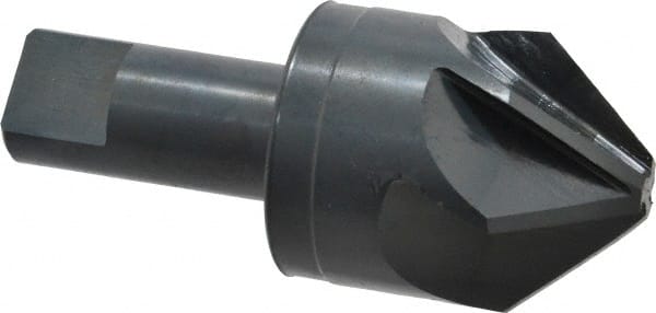 M.A. Ford - 1-1/2" Head Diam, 3/4" Shank Diam, 6 Flute 82° High Speed Steel Countersink - Apex Tool & Supply