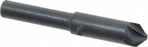 M.A. Ford - 5/16" Head Diam, 1/4" Shank Diam, 6 Flute 90° High Speed Steel Countersink - Apex Tool & Supply
