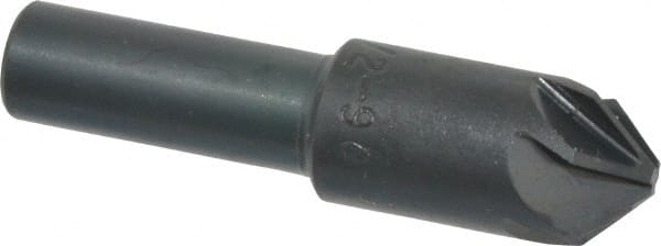 M.A. Ford - 1/2" Head Diam, 3/8" Shank Diam, 6 Flute 90° High Speed Steel Countersink - Apex Tool & Supply