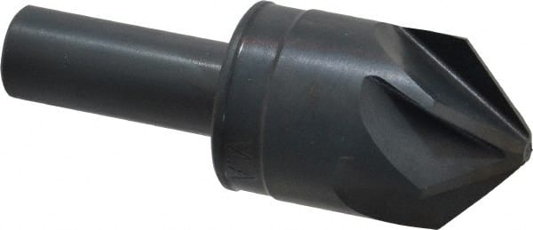M.A. Ford - 1" Head Diam, 1/2" Shank Diam, 6 Flute 90° High Speed Steel Countersink - Apex Tool & Supply