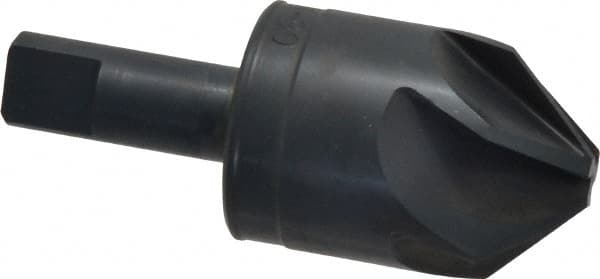 M.A. Ford - 1-1/4" Head Diam, 1/2" Shank Diam, 6 Flute 90° High Speed Steel Countersink - Apex Tool & Supply