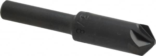M.A. Ford - 3/8" Head Diam, 1/4" Shank Diam, 6 Flute 100° High Speed Steel Countersink - Apex Tool & Supply