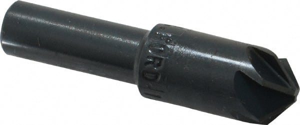 M.A. Ford - 1/2" Head Diam, 3/8" Shank Diam, 6 Flute 100° High Speed Steel Countersink - Apex Tool & Supply