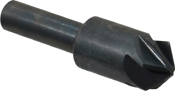 M.A. Ford - 5/8" Head Diam, 3/8" Shank Diam, 6 Flute 100° High Speed Steel Countersink - Apex Tool & Supply