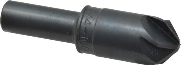 M.A. Ford - 3/4" Head Diam, 1/2" Shank Diam, 6 Flute 100° High Speed Steel Countersink - Apex Tool & Supply