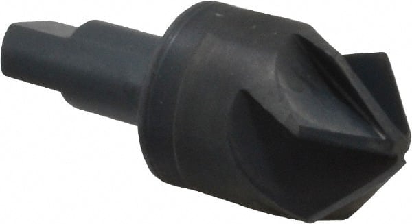 M.A. Ford - 1-1/2" Head Diam, 3/4" Shank Diam, 6 Flute 100° High Speed Steel Countersink - Apex Tool & Supply