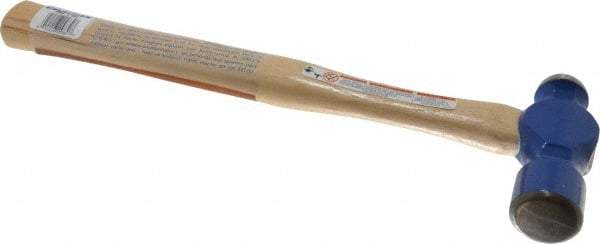 Vaughan Bushnell - 1-1/2 Lb Head Ball Pein Hammer - Hickory Handle, 15-1/4" OAL - Apex Tool & Supply