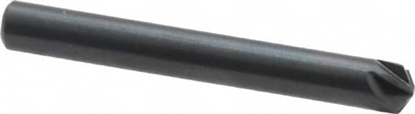 M.A. Ford - 3/16" Head Diam, 3/16" Shank Diam, 6 Flute 120° High Speed Steel Countersink - Apex Tool & Supply