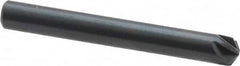 M.A. Ford - 3/16" Head Diam, 3/16" Shank Diam, 6 Flute 120° High Speed Steel Countersink - Apex Tool & Supply