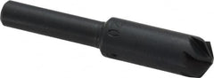 M.A. Ford - 3/8" Head Diam, 1/4" Shank Diam, 6 Flute 120° High Speed Steel Countersink - Apex Tool & Supply