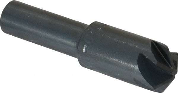 M.A. Ford - 1/2" Head Diam, 3/8" Shank Diam, 6 Flute 120° High Speed Steel Countersink - Apex Tool & Supply