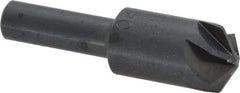M.A. Ford - 5/8" Head Diam, 3/8" Shank Diam, 6 Flute 120° High Speed Steel Countersink - Bright Finish, 2-1/4" OAL, 0.18" Nose Diam, Single End, Straight Shank, Right Hand Cut - Apex Tool & Supply