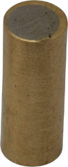 Mag-Mate - 3/16" Diam x 1/2" High, 0.04 Lb Average & 0.08 Lb Max Pull Force, Brass Alnico Shielded Magnet - 800°F Max Operating Temp, 0.018" Wall Thickness - Apex Tool & Supply