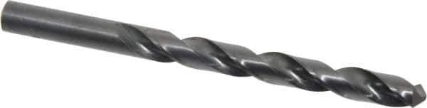 Hertel - 10mm 118° High Speed Steel Jobber Drill - Oxide Finish, Right Hand Cut, Spiral Flute, Straight Shank, 130mm OAL, Standard Point - Apex Tool & Supply