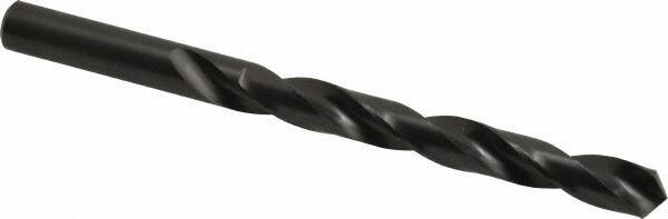 Hertel - 10.4mm 118° High Speed Steel Jobber Drill - Oxide Finish, Right Hand Cut, Spiral Flute, Straight Shank, 133mm OAL, Standard Point - Apex Tool & Supply