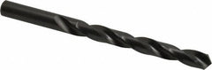 Hertel - 10.4mm 118° High Speed Steel Jobber Drill - Oxide Finish, Right Hand Cut, Spiral Flute, Straight Shank, 133mm OAL, Standard Point - Apex Tool & Supply
