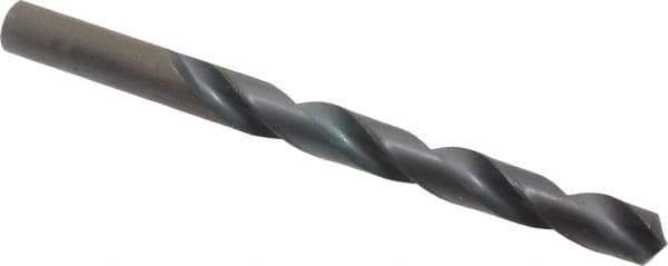 Hertel - 10.9mm 118° High Speed Steel Jobber Drill - Oxide Finish, Right Hand Cut, Spiral Flute, Straight Shank, 140mm OAL, Standard Point - Apex Tool & Supply