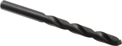 Hertel - 11.9mm 118° High Speed Steel Jobber Drill - Oxide Finish, Right Hand Cut, Spiral Flute, Straight Shank, 143mm OAL, Standard Point - Apex Tool & Supply