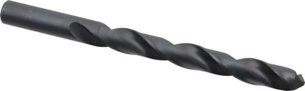 Hertel - 12.5mm 118° High Speed Steel Jobber Drill - Oxide Finish, Right Hand Cut, Spiral Flute, Straight Shank, 152mm OAL, Standard Point - Apex Tool & Supply