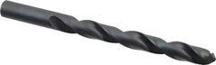 Hertel - 12.5mm 118° High Speed Steel Jobber Drill - Oxide Finish, Right Hand Cut, Spiral Flute, Straight Shank, 152mm OAL, Standard Point - Apex Tool & Supply